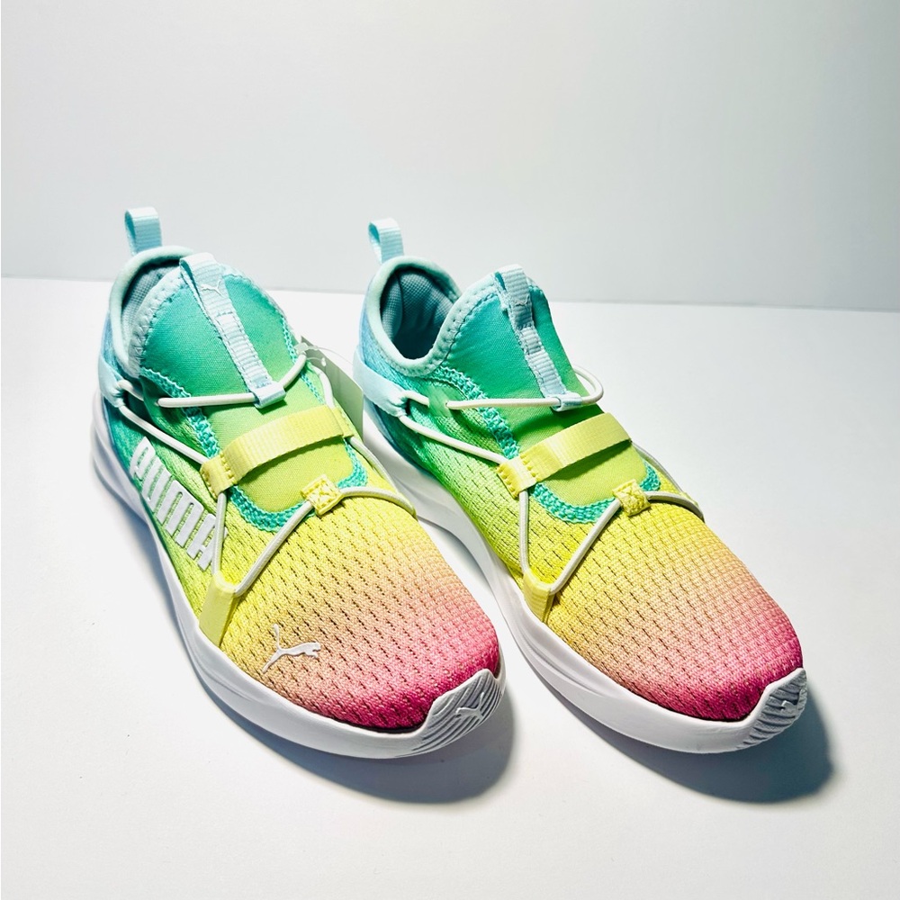 Puma Girls Rainbow SoftRide Rift Slip On Sneaker